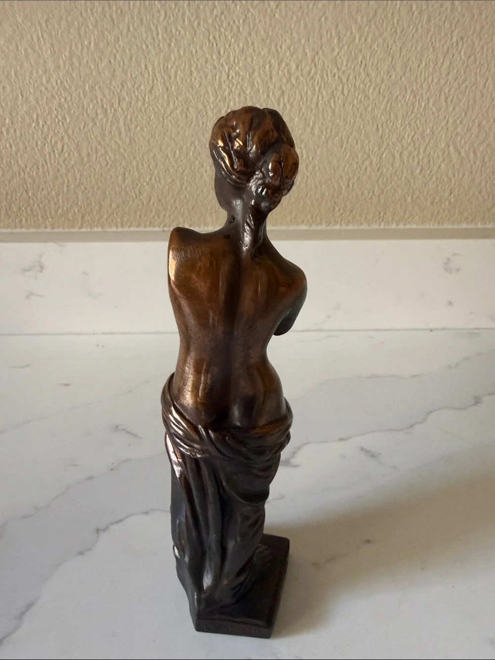 Vintage Bronze Venus Sculptural Statue Madebin Greece and Signed